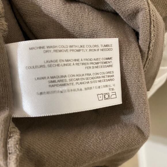 AG Adriano Goldschmied Brown Short Sleeve V-Neck Casual T-Shirt Men’s Size Large - Picture 5 of 7